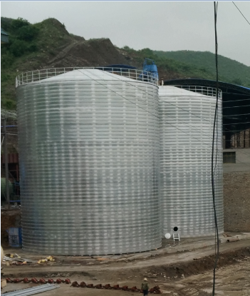 双江粮食钢板仓的安装全过程不用热焊接